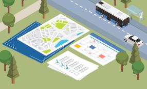 maps and checklist on grass graphic 