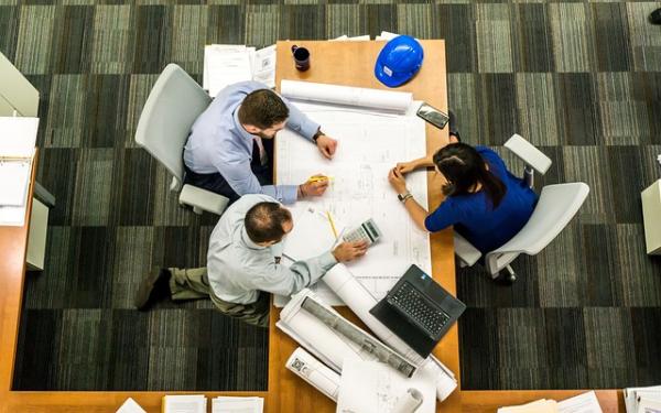 This is an image of people having a business meeting