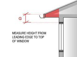 This is an image for measuring eaves for BASIX