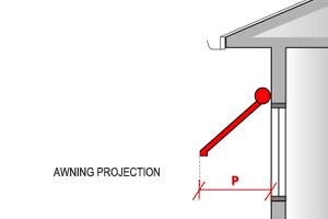 This is an image of an awning
