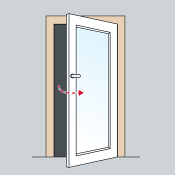This is an image of a hinged door 