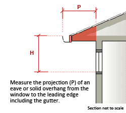 This is an image of how to measure a window for BASIX