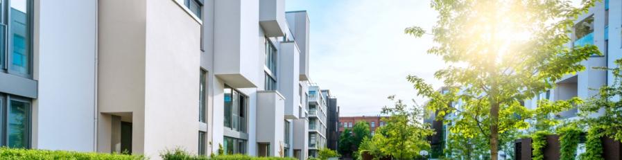 Image of apartments and walkway