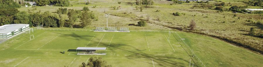 Image of soccer fields in a rural setting